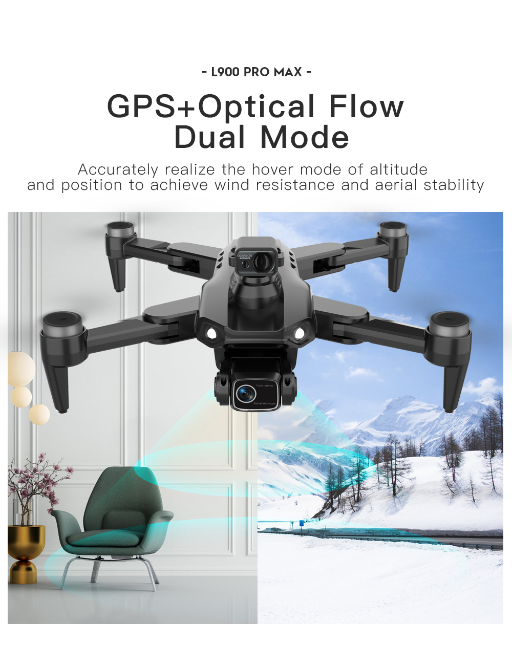 LYZRC L900 PRO MAX Laser obsta - đánh giá và giá Drone Mapping